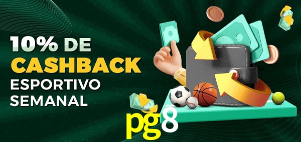 10% de bônus de cashback na pg8